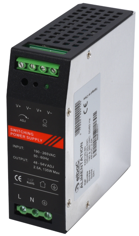 (K48120-B0) ALIMENTATION 48VDC 120W RAIL DIN Boite 1 PC Elbac