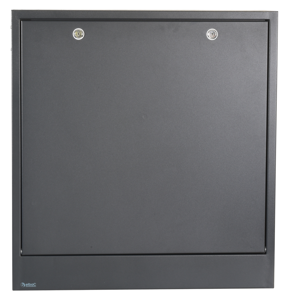 (KZNVR1-95-B0) COFFRET MURAL NVR/SWITCH 2U NOIR Boite 1 PC Elbac