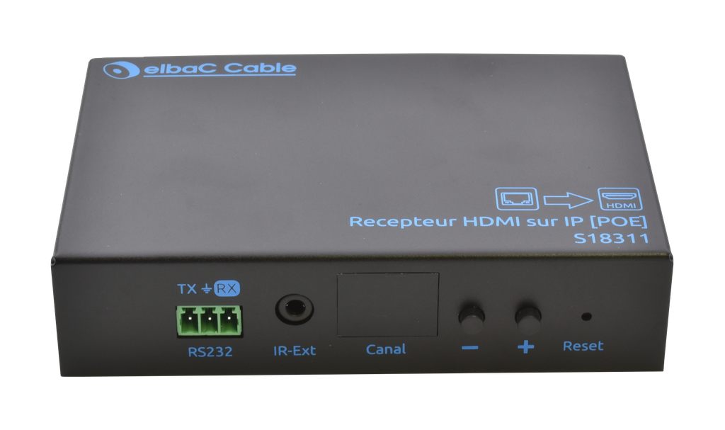 (S18311-B0) RECEPTEUR DEPORT HDMI SUR IP POE Boite 1 PC Elbac