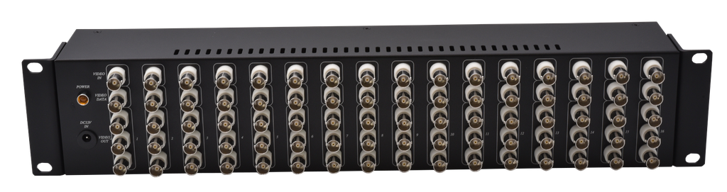 (S28664-B0) AMPLI. VIDEO PAL/CVI/TVI/AHD 16E/64S RACK. - CD1664HD Boite 1 PC Elbac