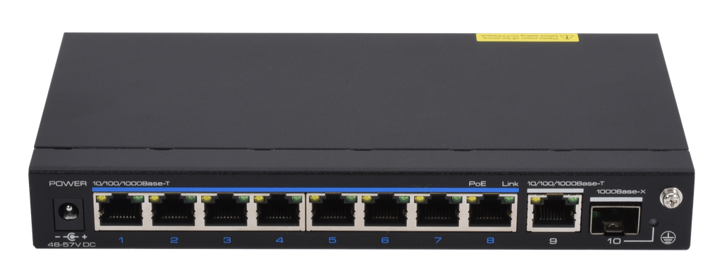 (S40844-B0) SWITCH 120W - 8×1Gbps/POE+ & 1×1Gbps  & 1SFP Boite 1 PC Elbac