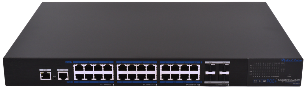 [S42434-B0] (S42434-B0) SWITCH MANAGEABLE L2 390W - 24×1Gb/POE+ & 4×SFP 1Gb Boite 1 PC Elbac