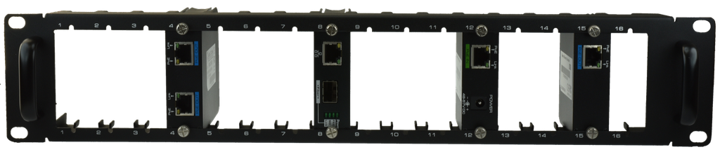 (S49005-B0) PANNEAU 19P 2U - 16 MODULES B1 Boite 1 PC Elbac