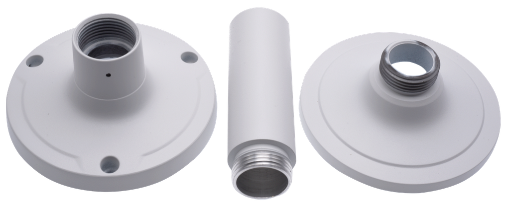 [VZDP08-B0] (VZDP08-B0) DEPORT PLAFOND DIAM 118 4 TROUS/DIAM 90 Boite 1 PC Elbac