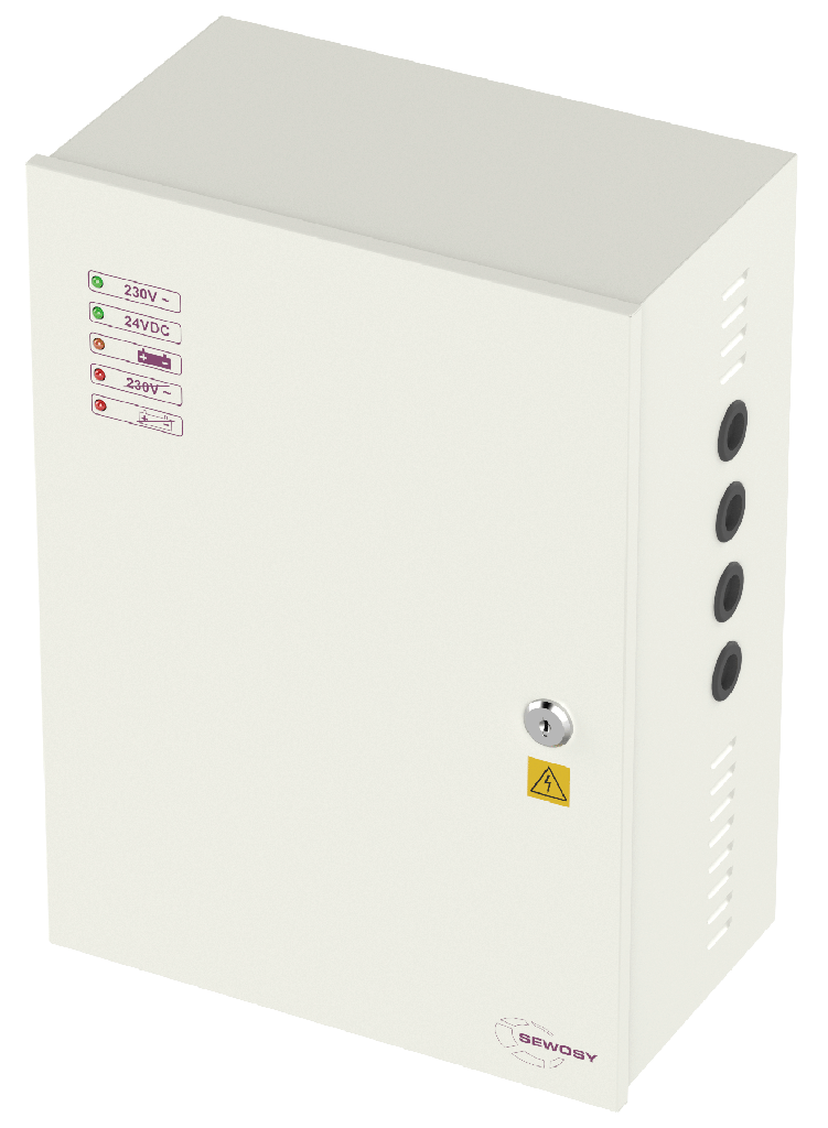 [AD2410R] (AD2410R) Alimentation à découpage 24VDC 10 A (emplacement 2 accus 18 Ah)