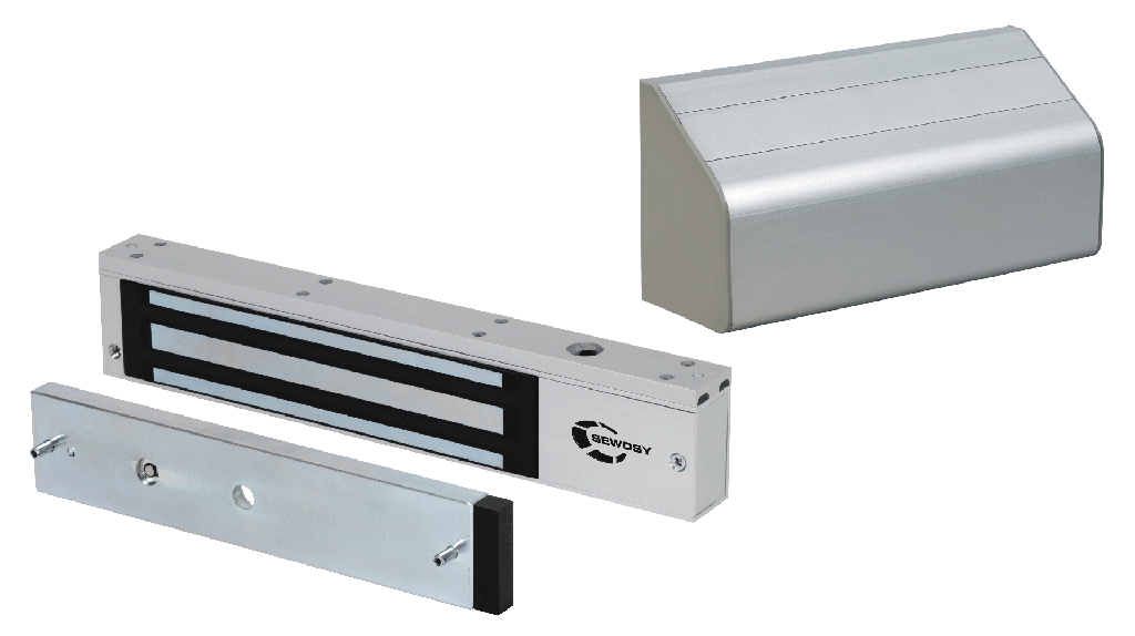 [EF300CTC-R_NFS] (EF300CTC-R_NFS) Ventouse électromagnétique applique 300 daN 24V DC + CTC et REED