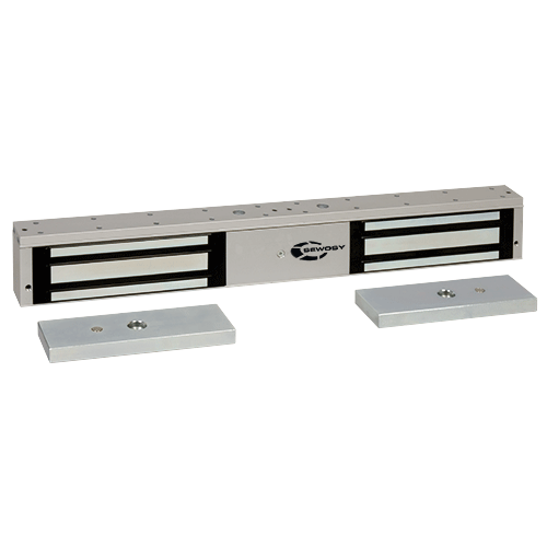 (EF550-2CTC) Ventouse électromagnétique applique double 2 x 500 daN 12-24V DC + CTC