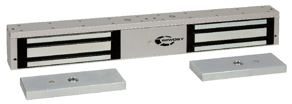 (EF550-2CTC/I) Ventouse électromagnétique applique double 2 x 500 daN 24-48V DC + CTC