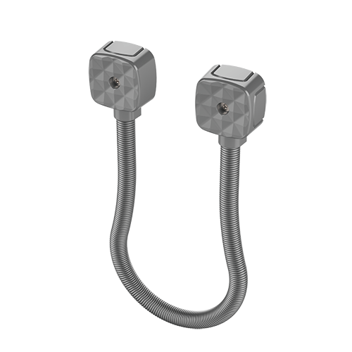 [EFLEX-10] (EFLEX-10) Passage de câble en applique diamètre 10 mm + ressort INOX 40 cm