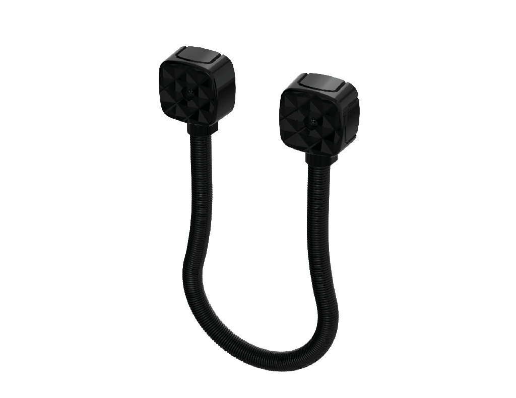 (EFLEX-10-N) Passage de câble noir - diamètre intérieur 10 mm