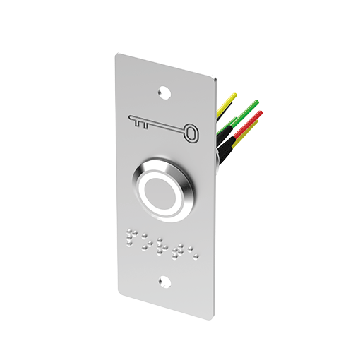 (PB19VB_6FBE) Bouton poussoir INOX 19 mm vert/blanc NO+NC + PBP19_4