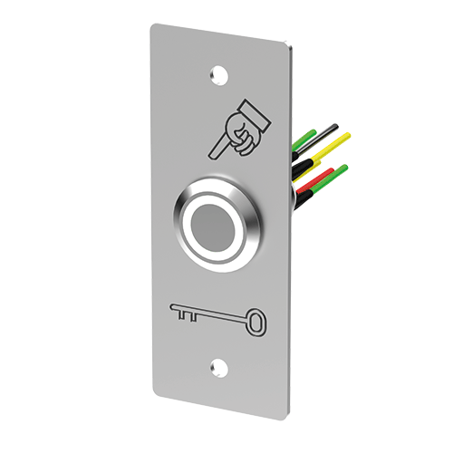 [PB19VB_6FSI] (PB19VB_6FSI) Bouton poussoir INOX 19 mm vert/blanc NO+NC + PBP19_3