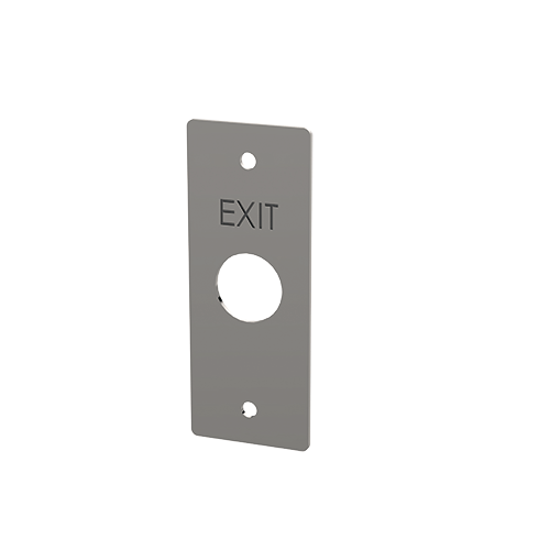 (PBP19_EXTE) Plaque étroite INOX pour PB19 marquage EXIT