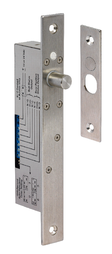 (SPP3T2C) Serrure pêne piston 2 contacts rupture 12-24V DC