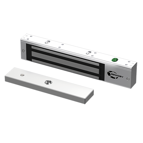 (V300G) Ventouse applique grise - 300 daN - 12-24V DC - contact