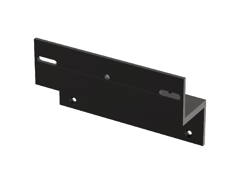 (V300ZN) Équerre Z noire pour 300 daN
