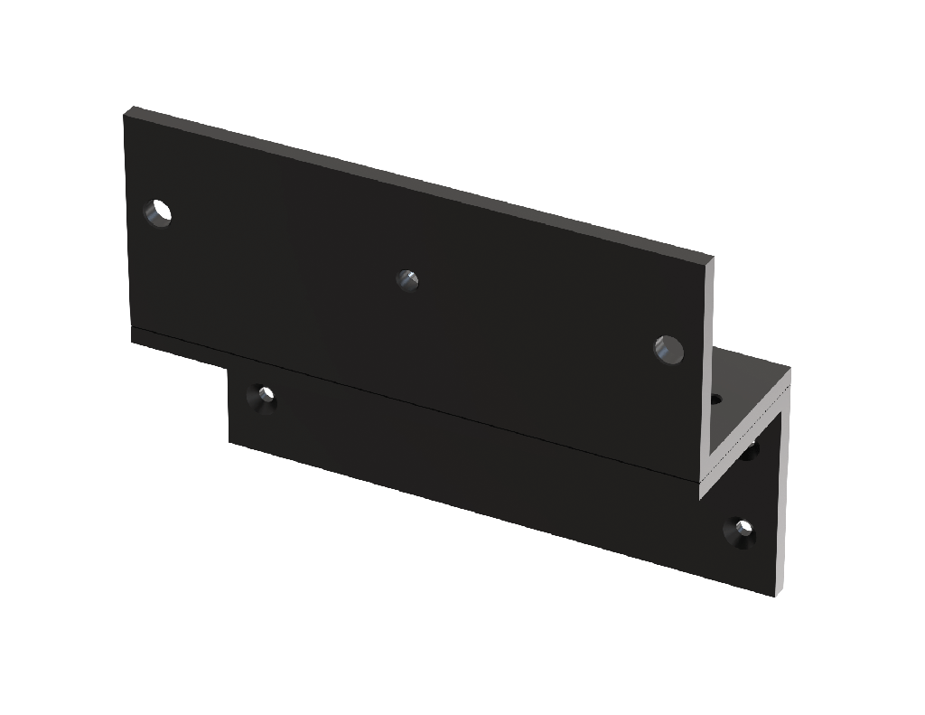 (V550ZN) Équerre Z noire pour 550 daN