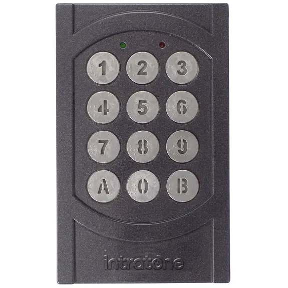[04-0107] (04-0107) Clavier codé mini 12 touches rétro-éclairées - saillie - zamak