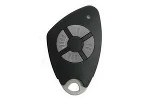 [09-0115] (09-0115) Télécommande 4 canaux bi-technologie Mifare - insert inox gravé - noir