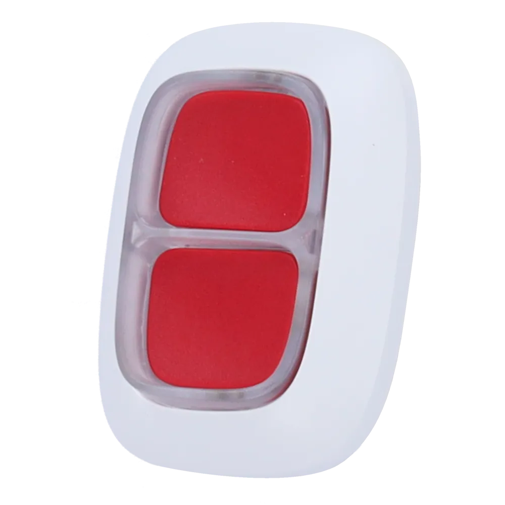 [2S-IB-DOUBLESOS] (2S-IB-DOUBLESOS) Double bouton de panique - Degré 2 - Sans fil 868 MHz Jeweller - Portée espace ouvert 1300 m - Pression sûre: double ou longue - Protection IP55 - Alimentation 1 pile CR2032 3.0 V