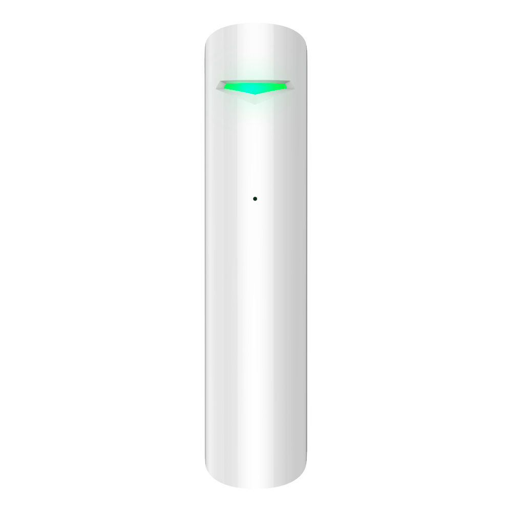 [2S-IB-GLASS] (2S-IB-GLASS) Détecteur de bris de verre - Sans fil 868 MHz Jeweller - Certifié Grade 2 - Indicateur LED et antenne interne - Rang de détection 9 m - 1 entrée filaire / 1 tamper -