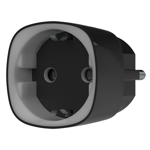 [2S-IN-PRISE] (2S-IN-PRISE) Prise intelligente avec contrôle à distance - Sans fil 868 MHz Jeweller - Antenne interne portée 1000 m - 230 VAC 50 Hz / Jusqu'à 2.5 kW (11 A) - Compteur de consommation - Couleur noir