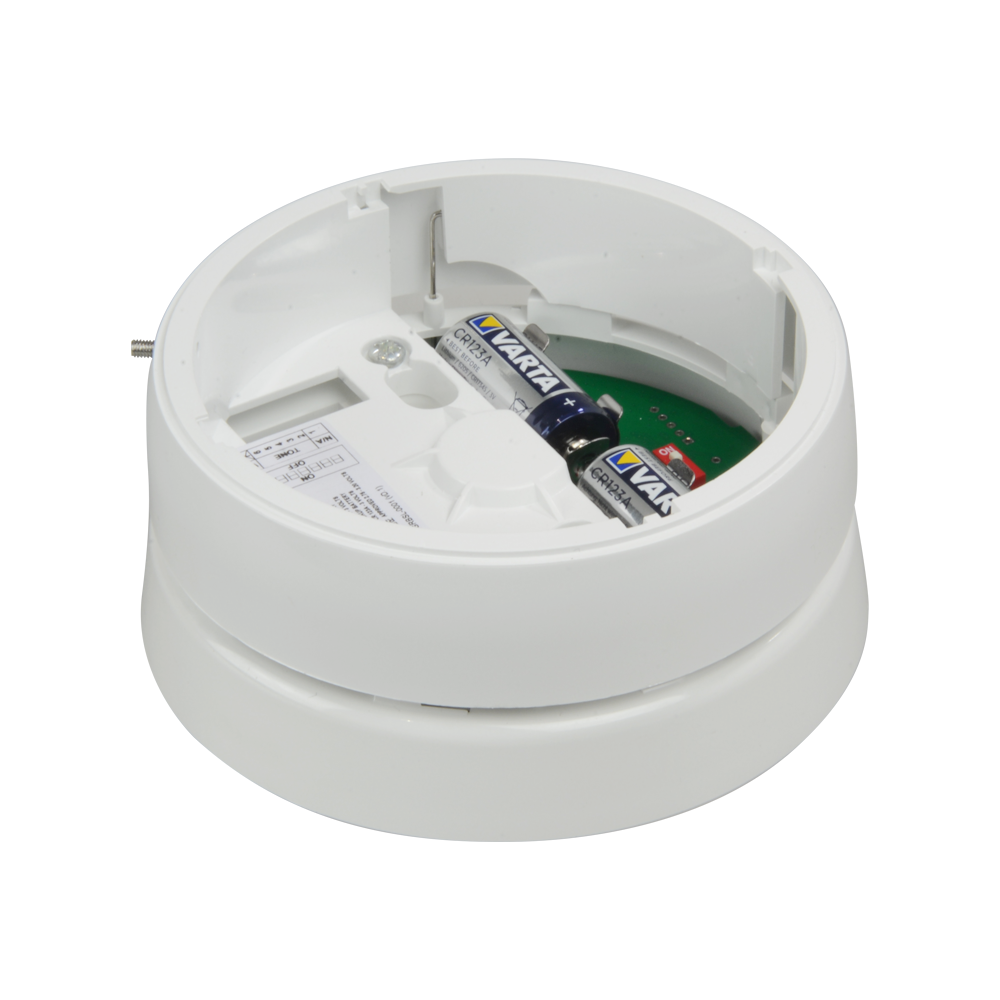 (ADV-AXIS-RSMB) Base de sirène analogique Advanced - Communication sans fil bidirectionnelle - Jusqu'à 150m communication - Configurable jusqu'a 32 tonalités / 95dBA - Alimenté par batterie au lithium et une batterie. de secours - Certifié en EN54-25