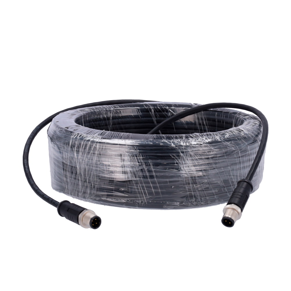 [AE-MC4343-30] (AE-MC4343-30) Hikvision - Câble pour caméras AHD - Connecteur M12 aviation - 4 broches - Longueur 30 m - Femelle - Mâle