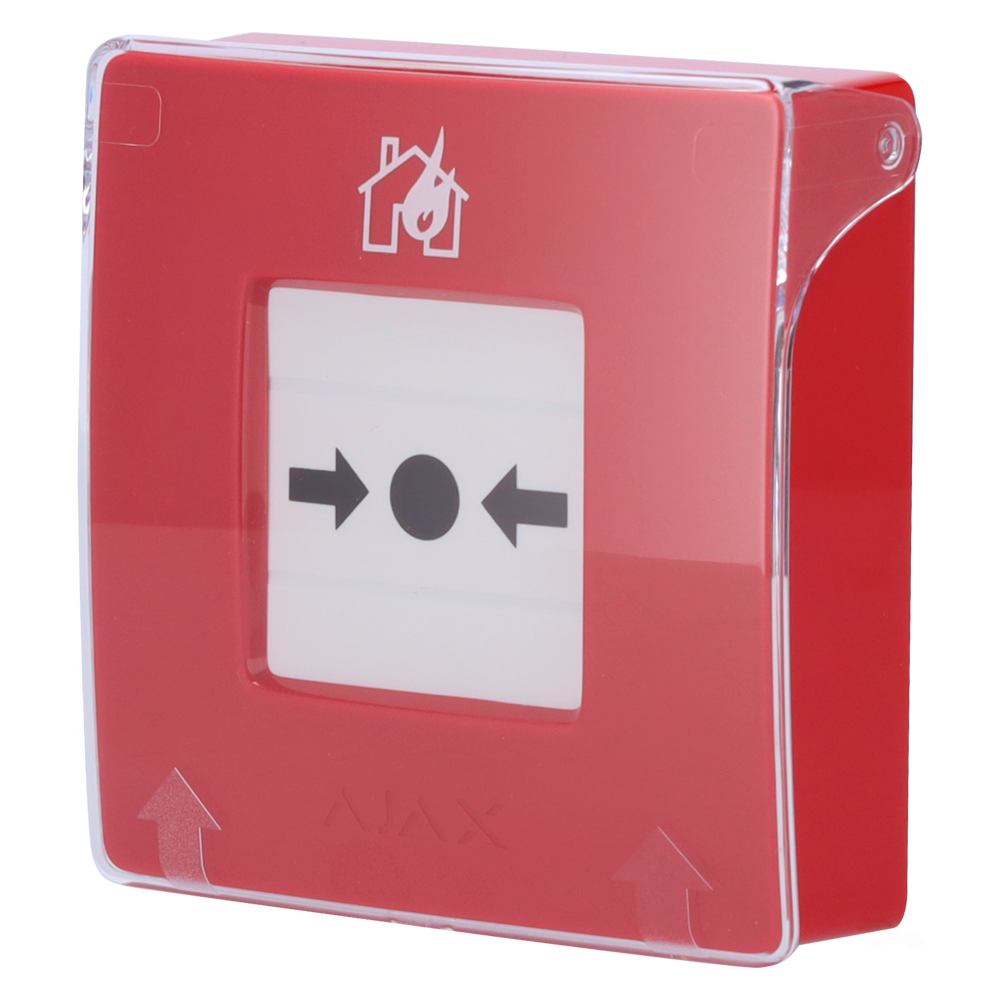 (AJ-MANUALCALLPOINT-RED) Bouton d'alarme incendie manuel rouge - Certificación EN 54 - Bouton d'alarme incendie ou activateur de scénario - Compatible avec la fonction d'alarme interconnectée - Transmission de l'alarme à l'ARC  - Alimentation 2 piles CR123A
