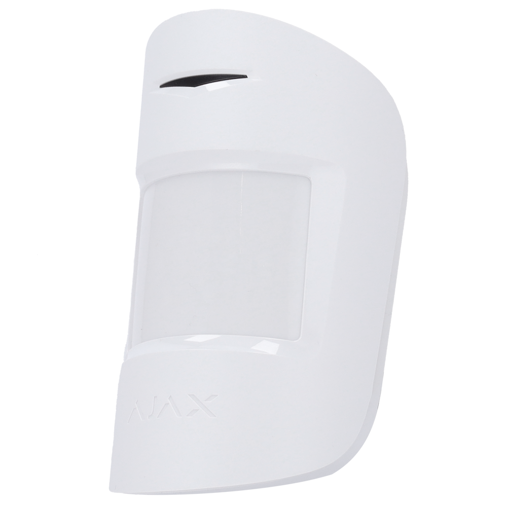(AJ-MOTIONPROTECT-S-W) Détecteur PIR - Certifié NFA2P et grade 2 - Ajax Superior / Support avec vis de fixation - Sans fil 868 MHz Jeweller - Immunité contre les animaux - Sensibilité ajustable - Rang de détection 12 m