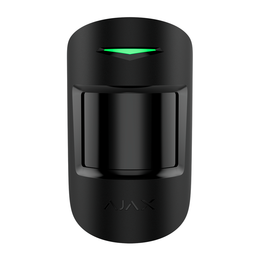 [AJ-MOTIONPROTECTPLUS-S-B] (AJ-MOTIONPROTECTPLUS-S-B) Détecteur PIR -  Degré 2 - Double technologie: PIR et micro-ondes (bande K) - Ajax Superior / Support avec vis de fixation - Sans fil 868 MHz Jeweller - Immunité contre les animaux -  Rang de détection 12 m
