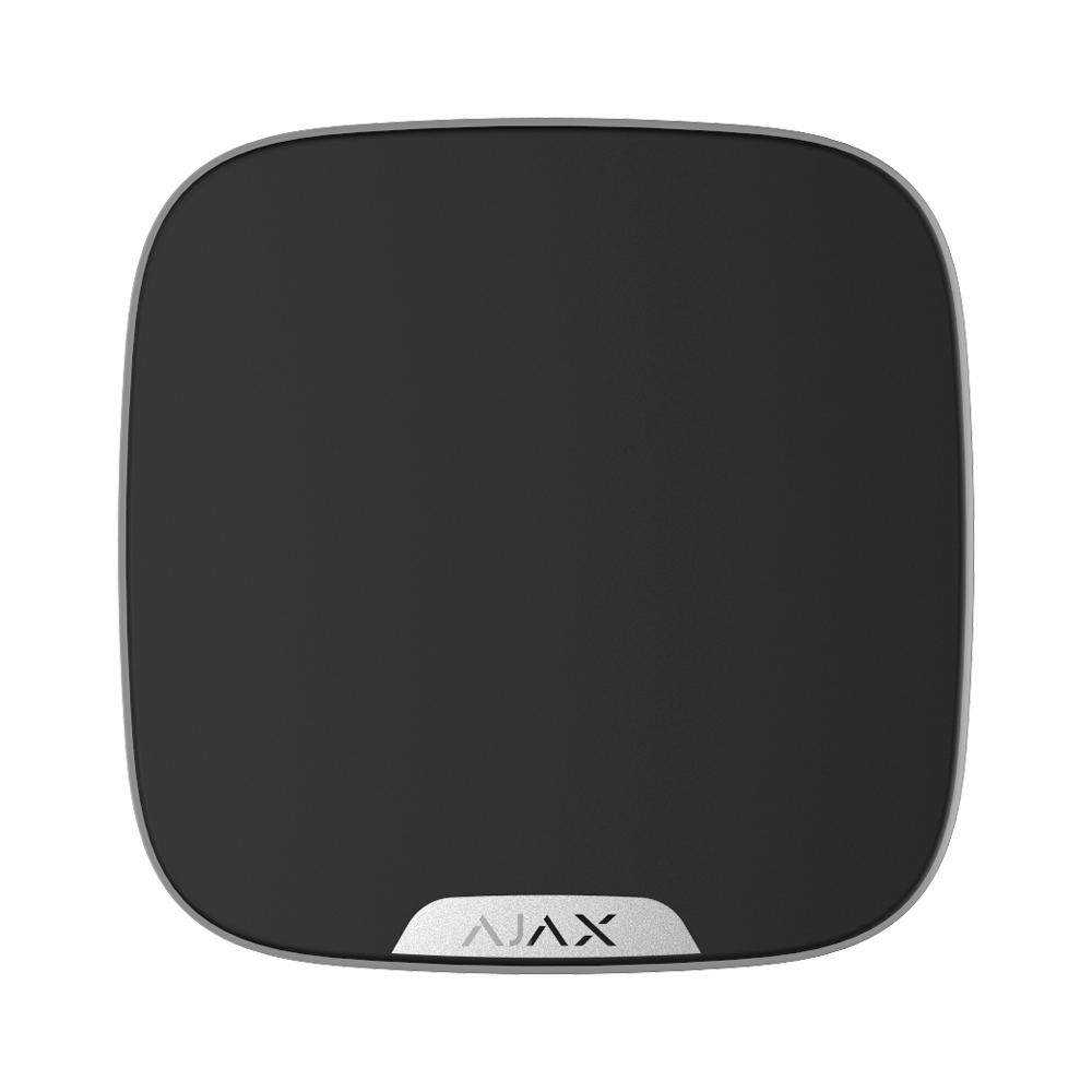 [AJ-STREETSIRENCUSTOM-S-B] (AJ-STREETSIRENCUSTOM-S-B) Sirène extérieure avec couvercle personnalisable - Ajax Superior - Détection et alerte d'inhibition - Alimentation 4 batteries CR123A 3.0 V Panasonic - Sans fil 868 MHz Jeweller - Puissance sonore maximale 113 dB