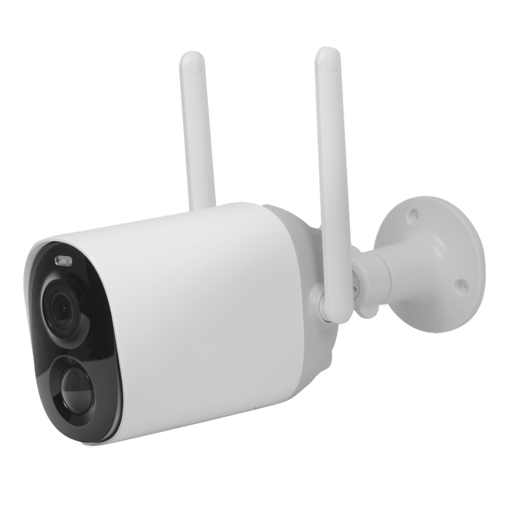 (CG7) VicoHome Extérieur 3Mpx Wi-Fi alimenté par batterie - Capteur PIR / Détection intelligente (cloud) - Lumière de dissuasion / Batterie 8000 mAh - Objectif 3.3mm 110°/ IR7m/ LED blanche - Audio bidirectionnel / Emplacement SD - App VicoHome et Cloud / Alexa