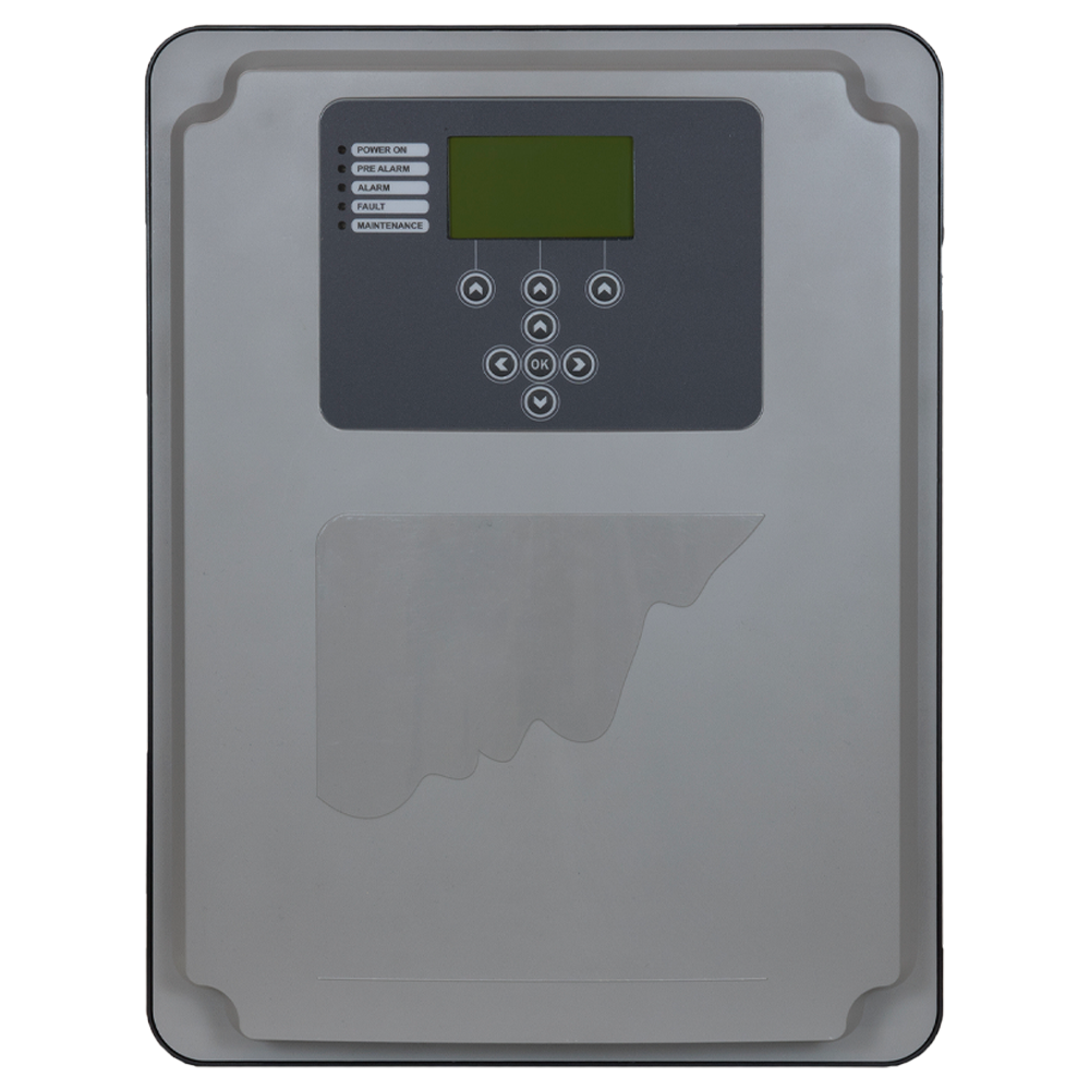 (CLI-PRO) SECURITON - Unidad de control para 8 barreras ERHS0712-PRO - Conexión en bus - IP65 - Certificado EN 54-13  - Admite tarjetas CM-IB (detectores 1-2) y CM-IE (3-8)
