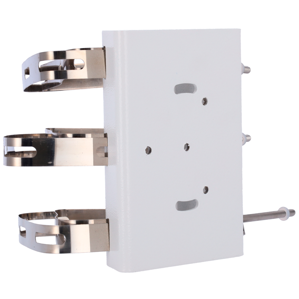 (DS-1130-HWB/110-300) Support pour mâts / réverbères - Pour les radars - Adapté pour une utilisation extérieure - Passage de câble - Couleur blanche - 160 (H) x 114 (L) x 40 (Pr) mm