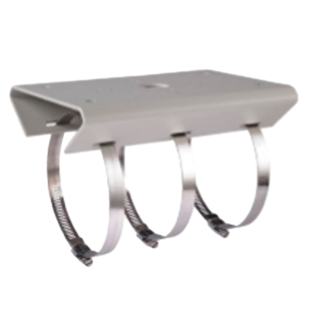 (DS-1275ZJ/HWB) Support de poteauz - Pour les radars ou les éléments de trafic - Acier galvanisé avec traitement de surface - Adapté pour une utilisation extérieure - Diamètre de l'anneau d'acier entre 67 et 127 mm - Passage de câble