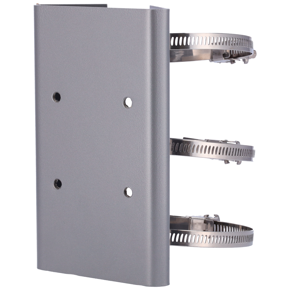 [DS-1673ZJ-P-Y] (DS-1673ZJ-P-Y) Soporte para mástiles/farolas - Para cámaras panorámicas y speed dome - Rango diámetro 67~127 mm - Apto para uso en exterior - Acero inoxidable - Color gris
