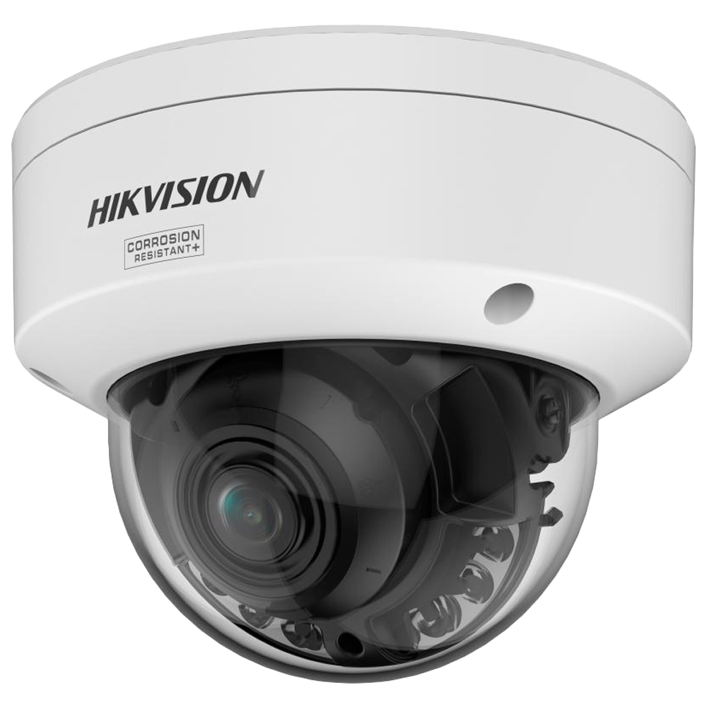 (DS-2CD2747G3T-LIZSY(2.8-12mm)) Caméra dôme IP gamme PRO ColorVu3.0 Hikvision - Résolution 4 MPx - Objectif Motorisé 2.8~12 mm - ColorVu3.0: image en couleurs HIKAI-ISP F1.2 1/1.8" - AcuSense3.0 | Lumière hybride 40 m - Alarmes IP67 | IK10 | NEMA 4X | PoE