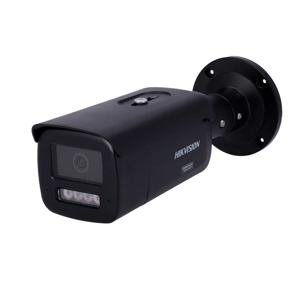 [DS-2CD2T43G2-4LIZ2UY(2.8/4mm)(BLACK)] (DS-2CD2T43G2-4LIZ2UY(2.8/4mm)(BLACK)) Hikvision cámara Bullet IP gama PRO - Resolución 4 Megapíxel - Dos lentes en una 2.8/4 mm - Luz híbrida alcance 80 m - Detección de movimiento 2.0 | AcuSense - Face Capture | MicroSD | PoE | IP67 | NEMA 4X