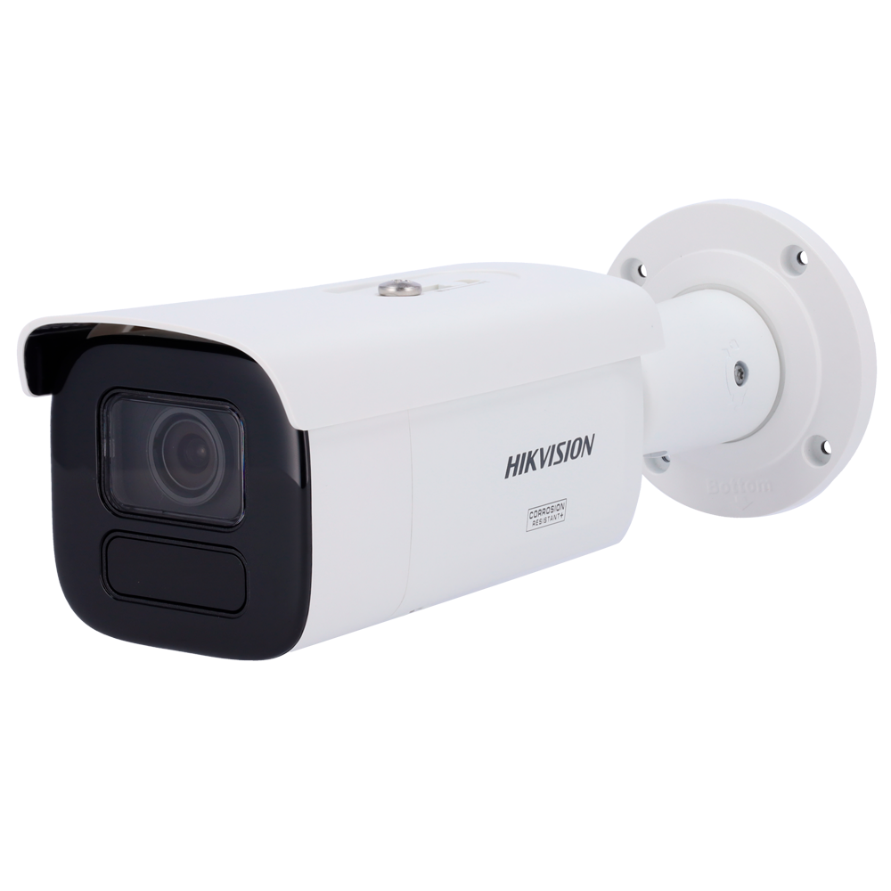 [DS-2CD3686G2T-IZSY(7-35mm)(H)(eF)] (DS-2CD3686G2T-IZSY(7-35mm)(H)(eF)) Caméra Bullet IP gamme SOLUTIONS Hikvision - Résolution 8 Mégapixel (3840x2160) - Objectif motorisé 7~35 mm | MicroSD - PoE+ | IR 80 m | Audio | Alarme | Protection contre la corrosion - AcuSense | IP67, IK10 | Comptage de personnes - Détection de mouvement 2.0 | Capture de visage