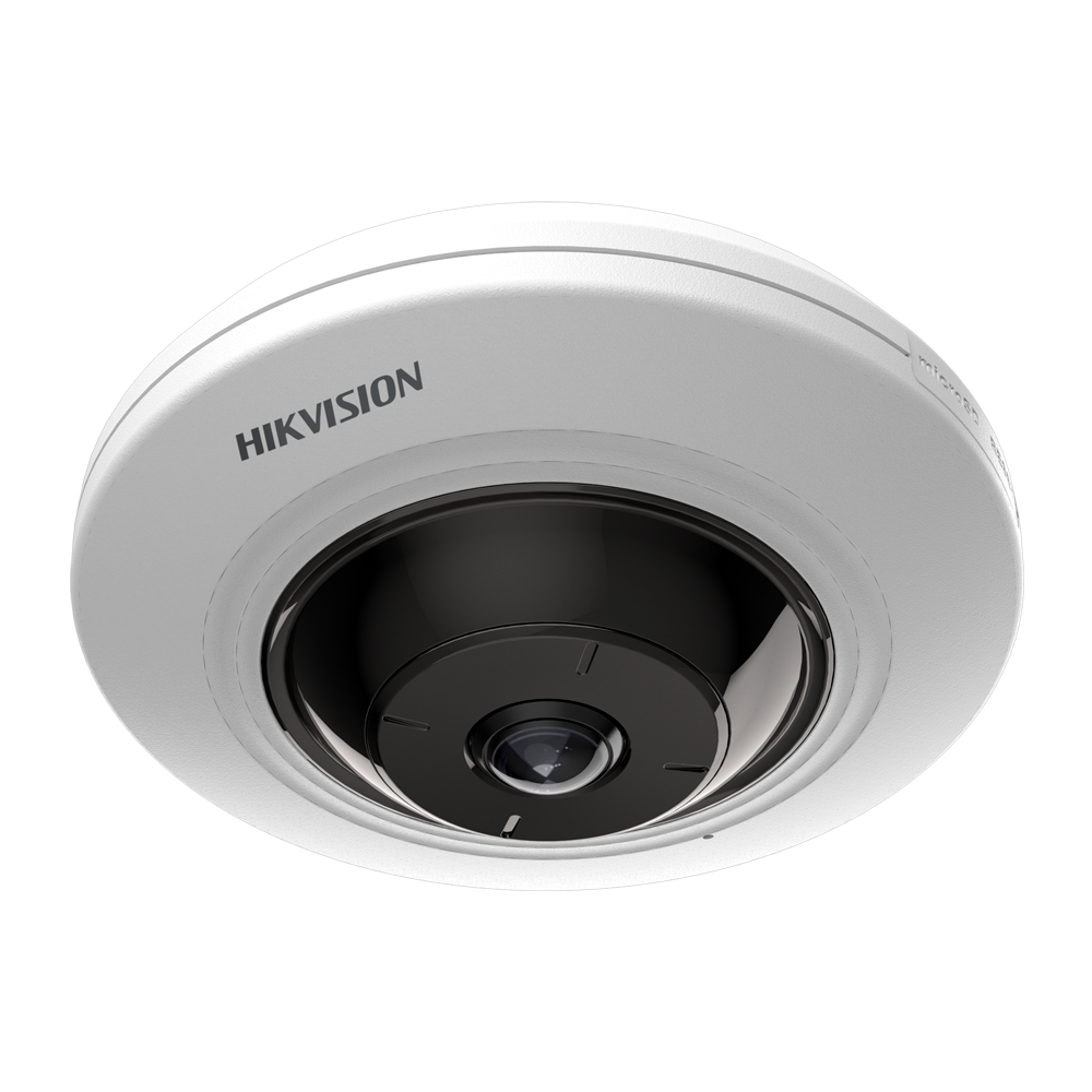 [DS-2CD3956G2-IS(1.05mm)] (DS-2CD3956G2-IS(1.05mm)) Hikvision - Caméra IP Fisheye 5 Mpx (2592×1944) - Objectif 1.05 mm Fisheye - IR LEDs Portée 8 m - Détection de mouvement 2.0 | Acusense - Alarme | Audio | Capture de visage