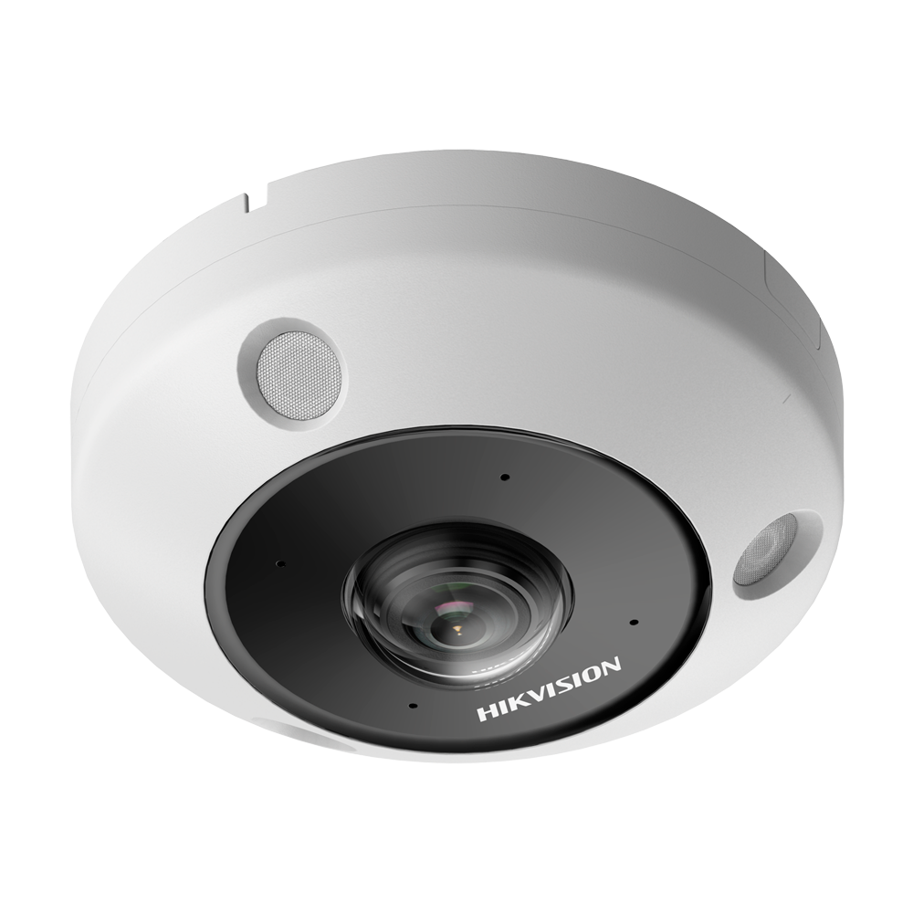 [DS-2CD6365G1-IVS(1.16mm)] (DS-2CD6365G1-IVS(1.16mm)) Hikvision - Caméra IP Fisheye 6 Mpx (2560×2560) - Objectif 1.16 mm Fisheye - Portée des LED IR 15m | Alarme | Audio | Microphone - Comptage de personnes : Carte de chaleur - Différents modes de visualisation en direct