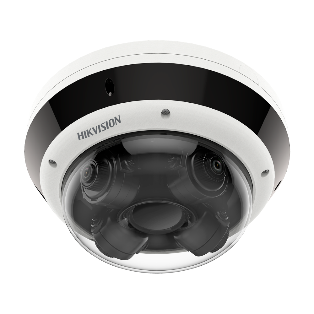 (DS-2CD6D44G1H-IZS(2.8-12mm)) Caméra panoramique IP 4 Mpx - 4 Objectifs 1/3”  Progressive Scan CMOS - Obj varifocal motorisé 2.8~12 mm - Portée des LED IR 30 m | Emplacement MicroSD 1 To - PanoVu: Vue panoramique dans 4 directions - Alarme | Audio | IP67 | IK10 | PoE+