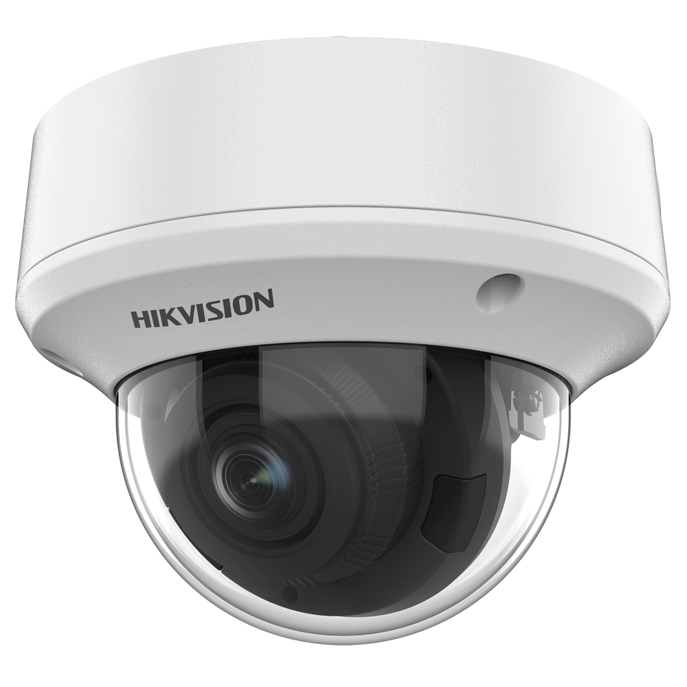(DS-2CE5AU1T-VPIT3ZF(2.7-13.5mm)) Hikvision - Caméra dôme 4en1 Gamme Value - Résolution 8 Mégapixel (3840x2160) - Obj varifocal motorisé 2.7~13.5 mm - IR portée 60 m - Étanche IP67