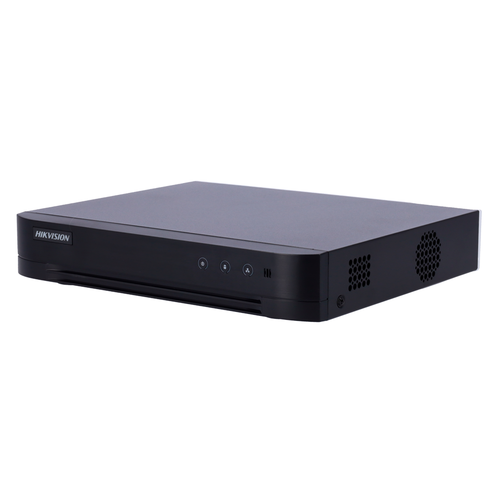 [DS-7204HGHI-M1/T] (DS-7204HGHI-M1/T) Hikvision DVR 5n1 - 4 CH HDTVI / HDCVI / AHD / CVBS - Jusqu'à 5 canaux IP - Résolution d'entrée maximale 1080p Lite - Détection de mouvement 2.0 sur tous les canaux - Prend en charge 1 disque dur jusqu'à 4 TB | Audio