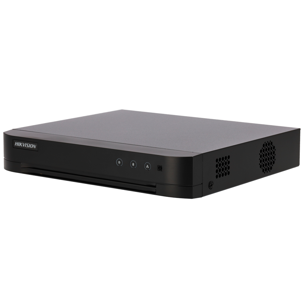 (DS-7216HGHI-M1(E)) Hikvision DVR 5n1 - 16 CH HDTVI / HDCVI / AHD / CVBS - Jusqu'à 18 canaux IP - Résolution d'entrée maximale 1080p Lite - Détection de mouvement 2.0 sur tous les canaux - Prend en charge 1 disque dur jusqu'à 10 TB | Audio