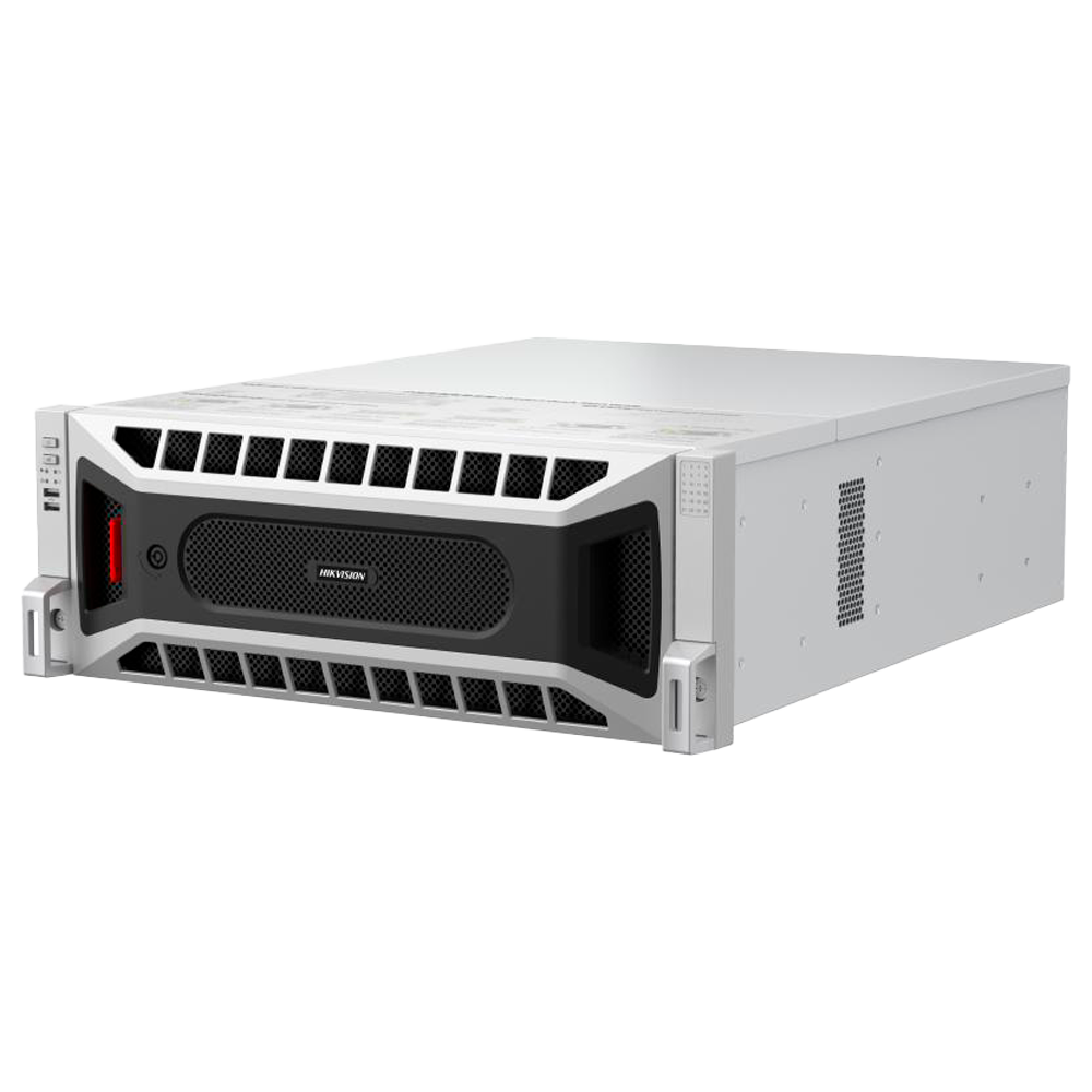 (DS-96256NXI-S24R) NVR 256CH ga,mme IP SOLUTIONS Hikvision - Résolution maximale 32 Mpx - Bande passante 1280 Mbps - Audio | Alarmes | 4 Sorties vidéo HDMI - MD 2.0 | AcuSense | Reconnaissance des visages - Supporte 24 disques durs