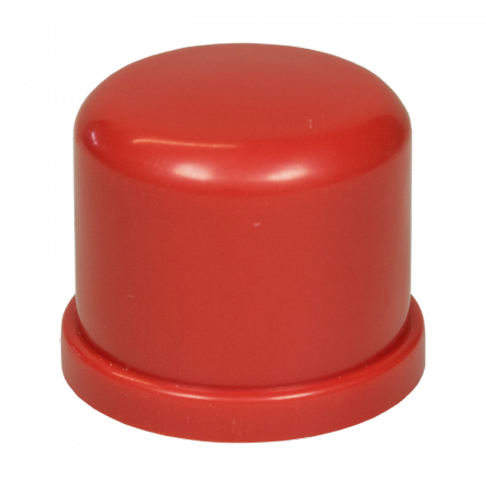 (EC25-ABSRED) Tubería de aspiración de 25mm - Tapa final d=25mm - ABS Rojo - 5 unidades
