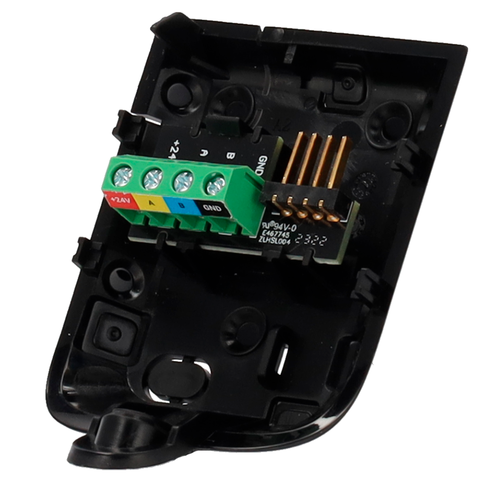 (FIBRA-BRACKETMP-B) Support pour détecteurs de mouvement câblés - Compatible avec: FIBRA-MOTIONPROTECT-B,  - FIBRA-MOTIONPROTECTPLUS-B et FIBRA-COMBIPROTECT-B - Y compris les bornes de connexion - Plastique ABS - Couleur noir