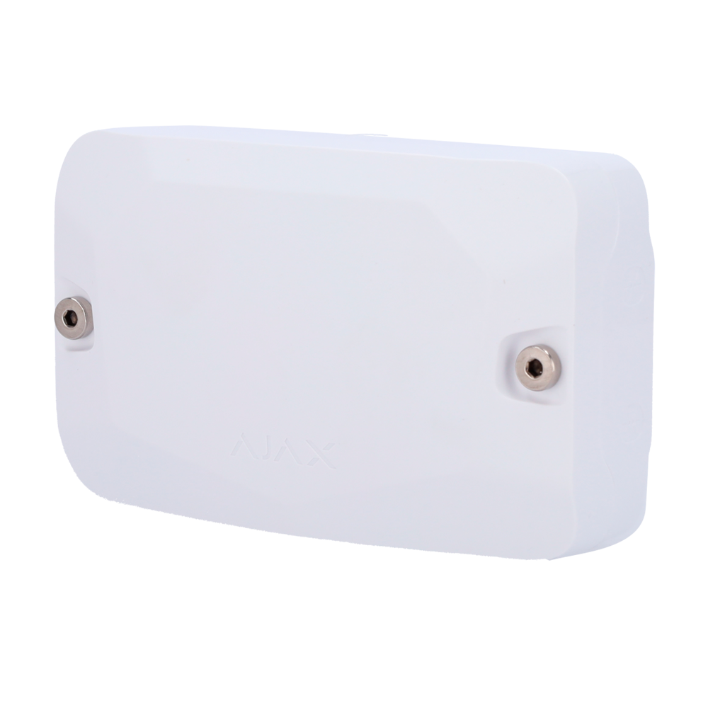 (FIBRA-CASE-A106-W) Boîtier avec un espace pour les modules Fibra - Compatible avec les dispositifs Fibra:  - LineProtect, LineSplit et MultiRelay  - Niveau à bulle préinstallé - Protection anti-sabotage disponible